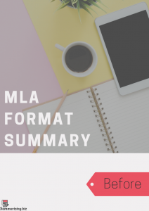 mla format summary mla format summary