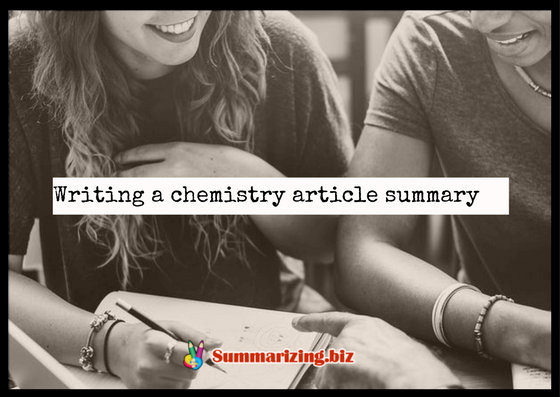 how to write a chemistry article summary how to write a chemistry article summary